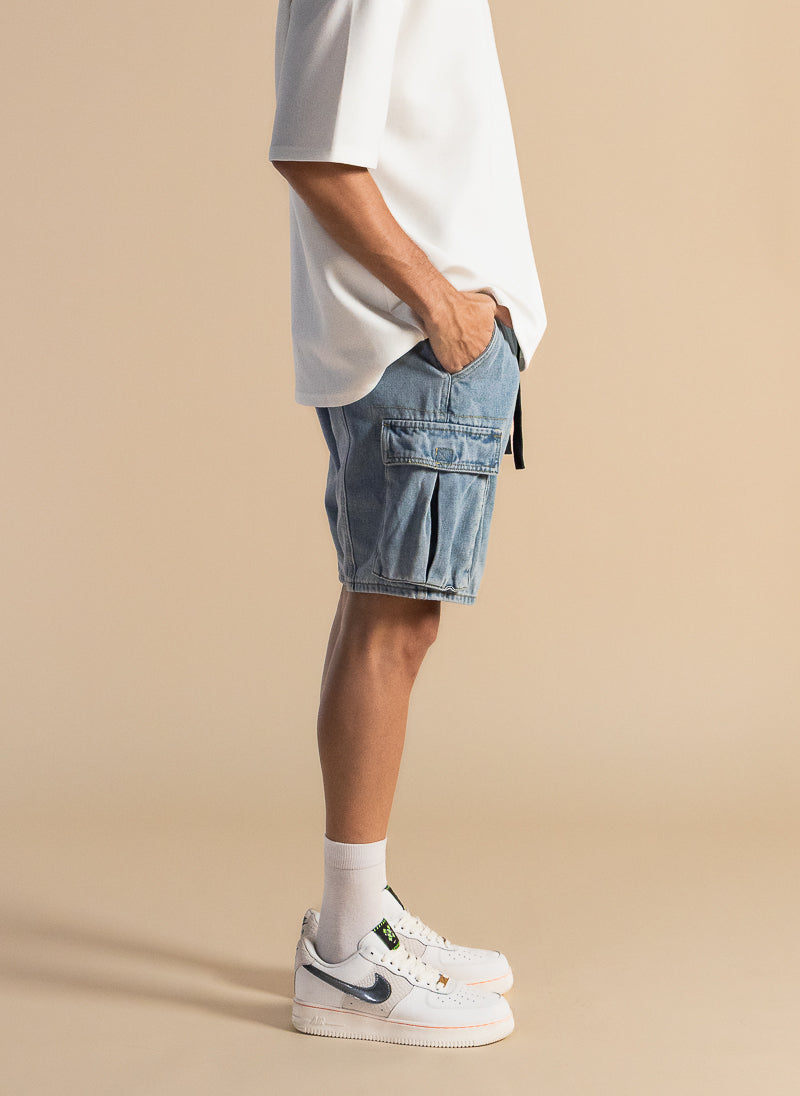 SOFT DENIM COMFORT SHORTS