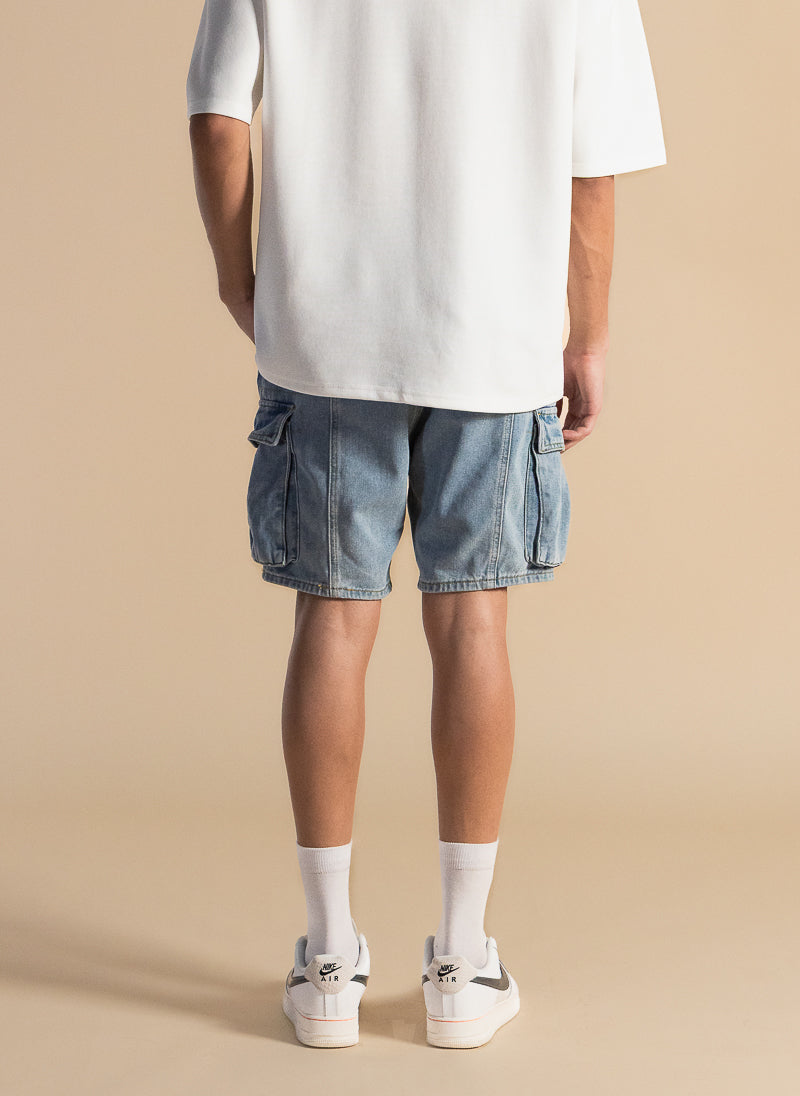 SOFT DENIM COMFORT SHORTS