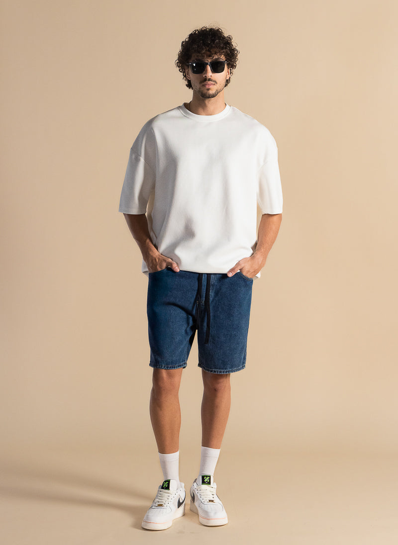 SOFT DENIM COMFORT SHORTS