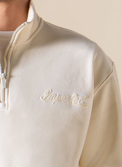 SOFT QUARTER-ZIP SWEATSHIRT SET