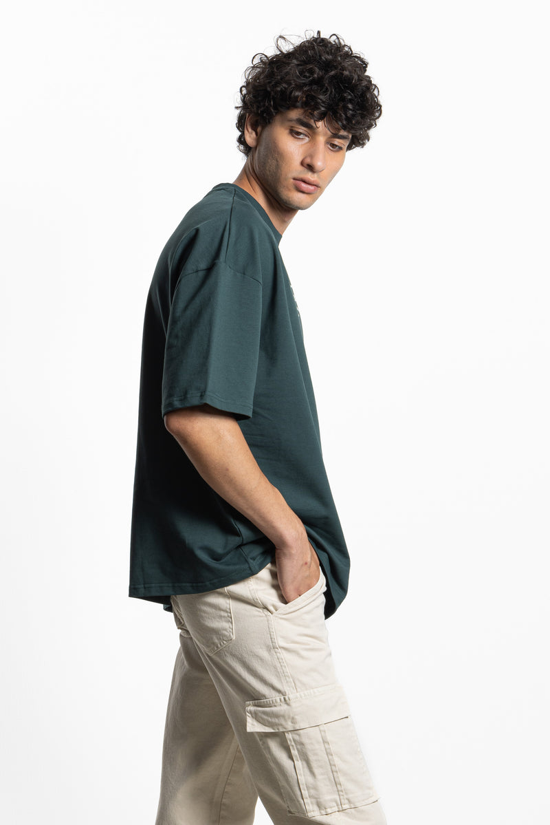 SLOGAN PRINT HEAVYWEIGHT T-SHIRT