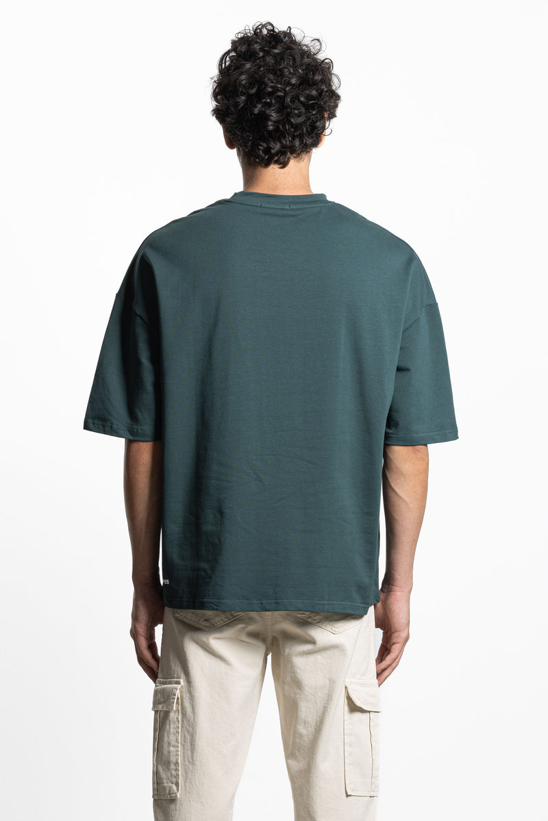 SLOGAN PRINT HEAVYWEIGHT T-SHIRT
