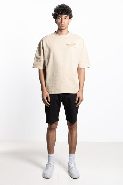 SLOGAN PRINTED HEAVYWEIGHT T-SHIRT