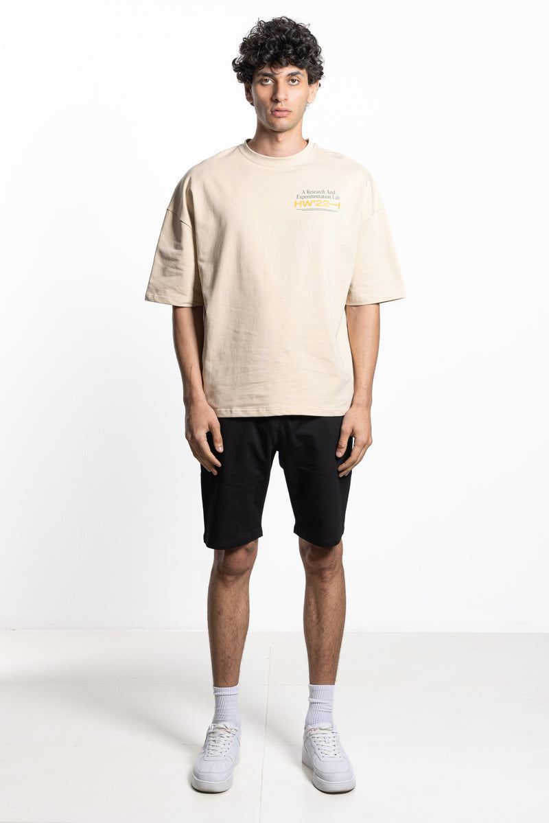 SLOGAN PRINTED HEAVYWEIGHT T-SHIRT