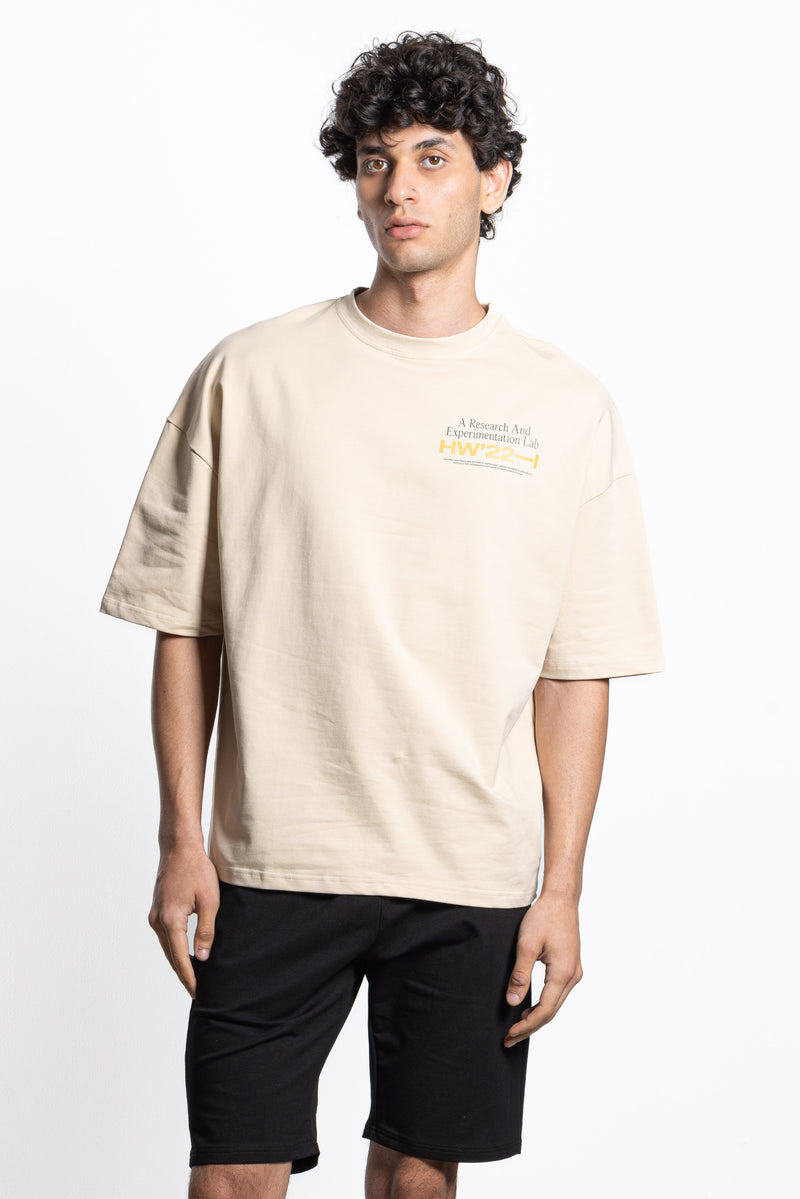 SLOGAN PRINTED HEAVYWEIGHT T-SHIRT