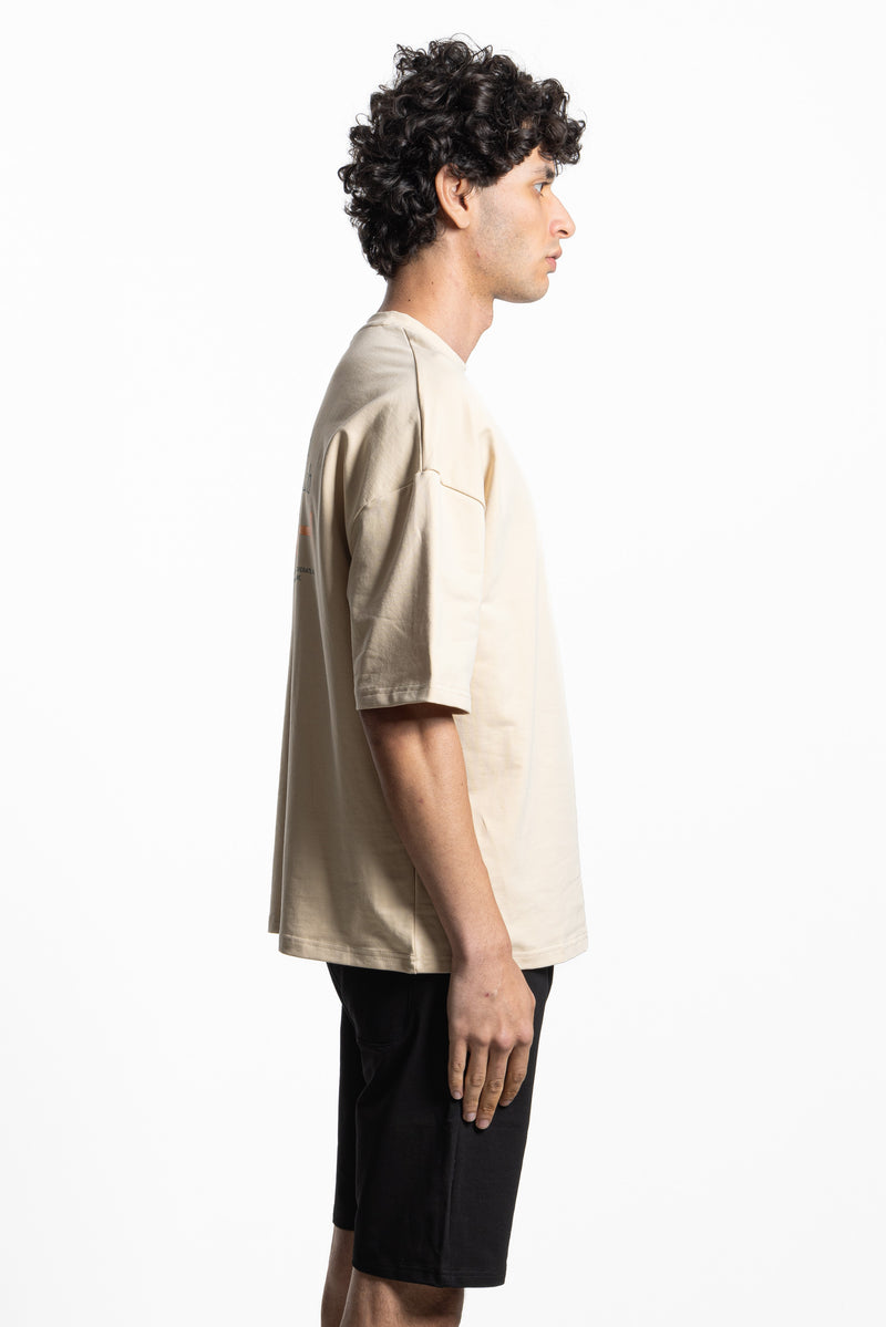 SLOGAN PRINTED HEAVYWEIGHT T-SHIRT