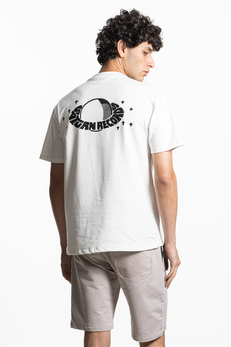 CONTRAST PRINT SLIM T-SHIRT