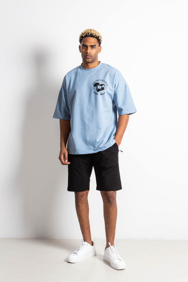 PREMIUM CONTRAST PRINT T-SHIRT