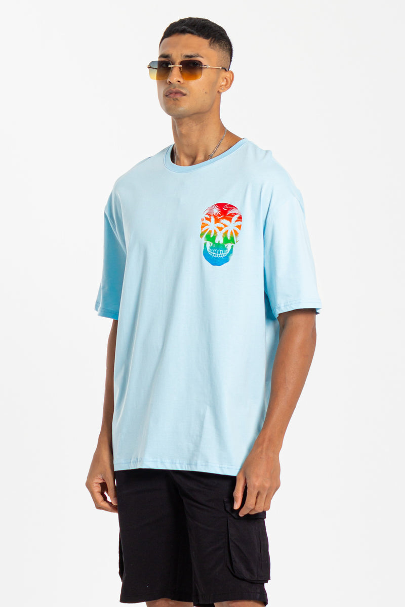 CONTRAST PRINTED T-SHIRT