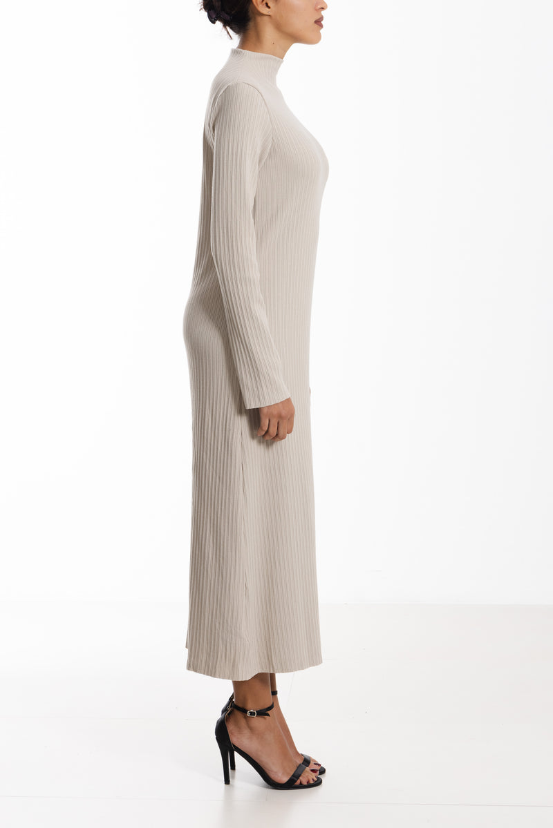 TEXTURED KNIT DRESS