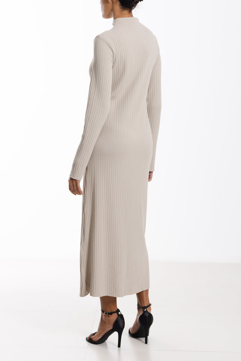 TEXTURED KNIT DRESS