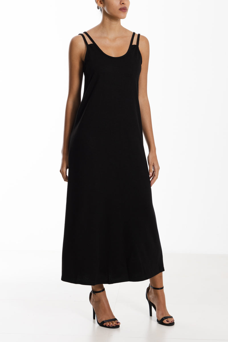 SOFT KNIT MIDI DRESS