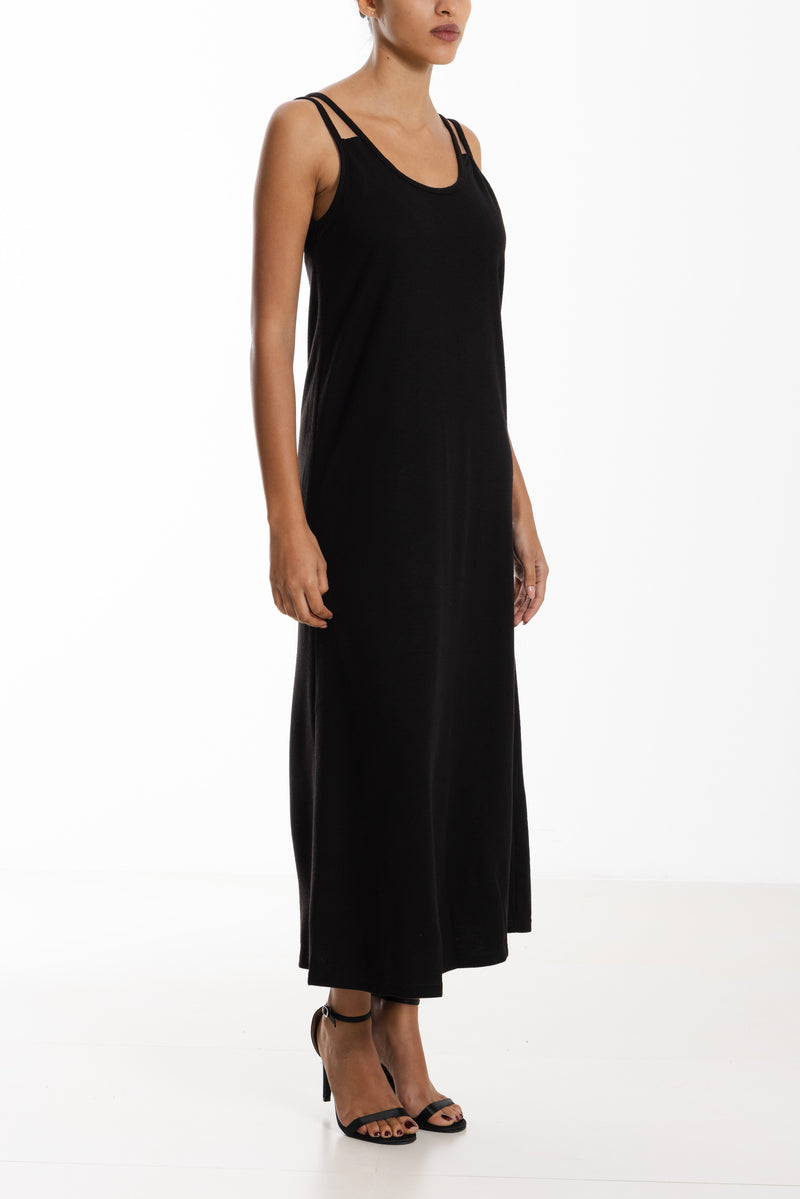 SOFT KNIT MIDI DRESS