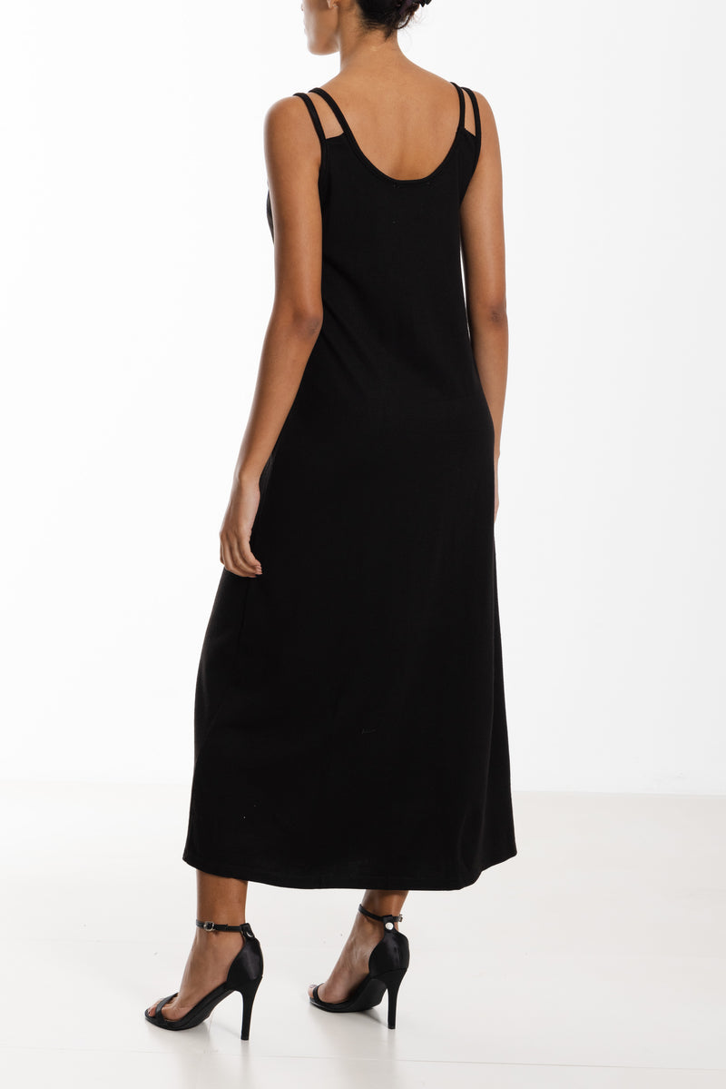 SOFT KNIT MIDI DRESS