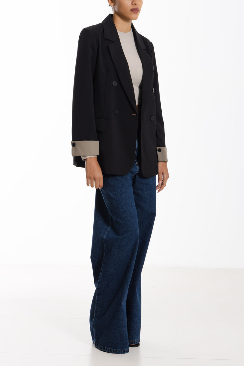 DETAILED OVERSIZED BLAZER