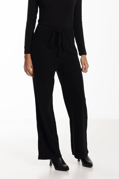 JOGGER WAIST WIDE TROUSERS