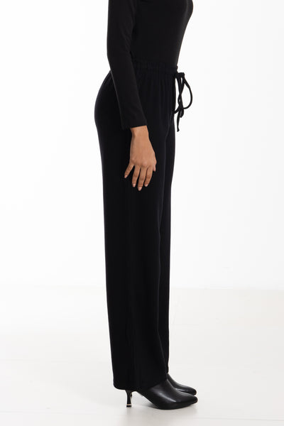 JOGGER WAIST WIDE TROUSERS