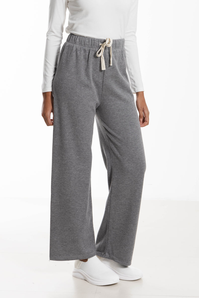 RIBBED JOGGER WAIST TROUSERS