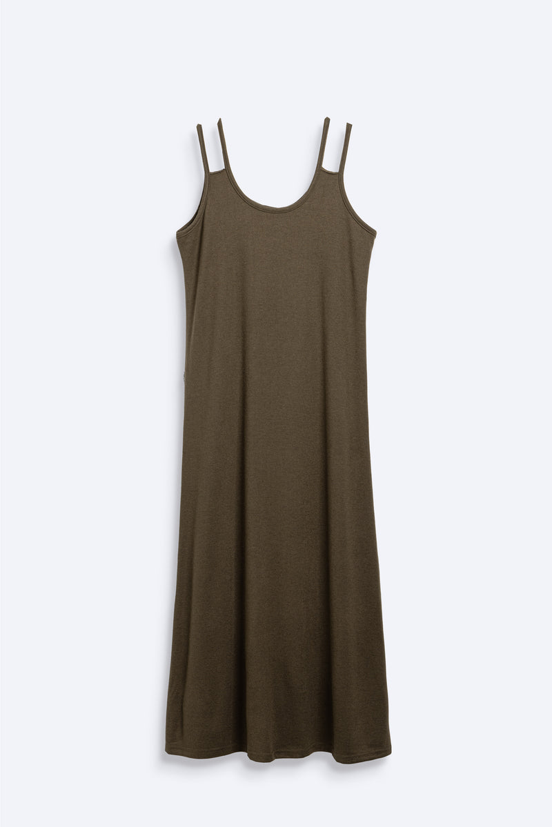 SOFT KNIT MIDI DRESS