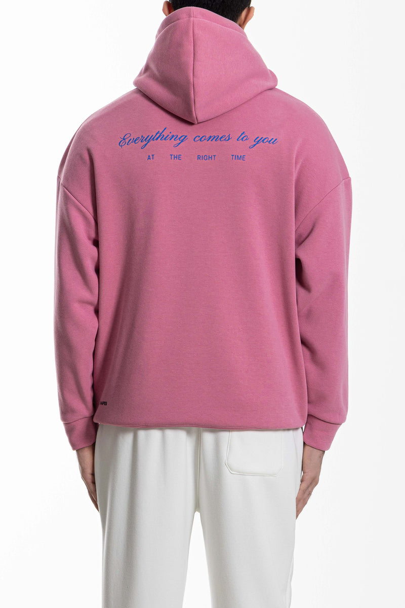 SLOGAN PRINTED HEAVYWEIGHT HOODIE