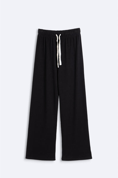 RIBBED JOGGER WAIST TROUSERS
