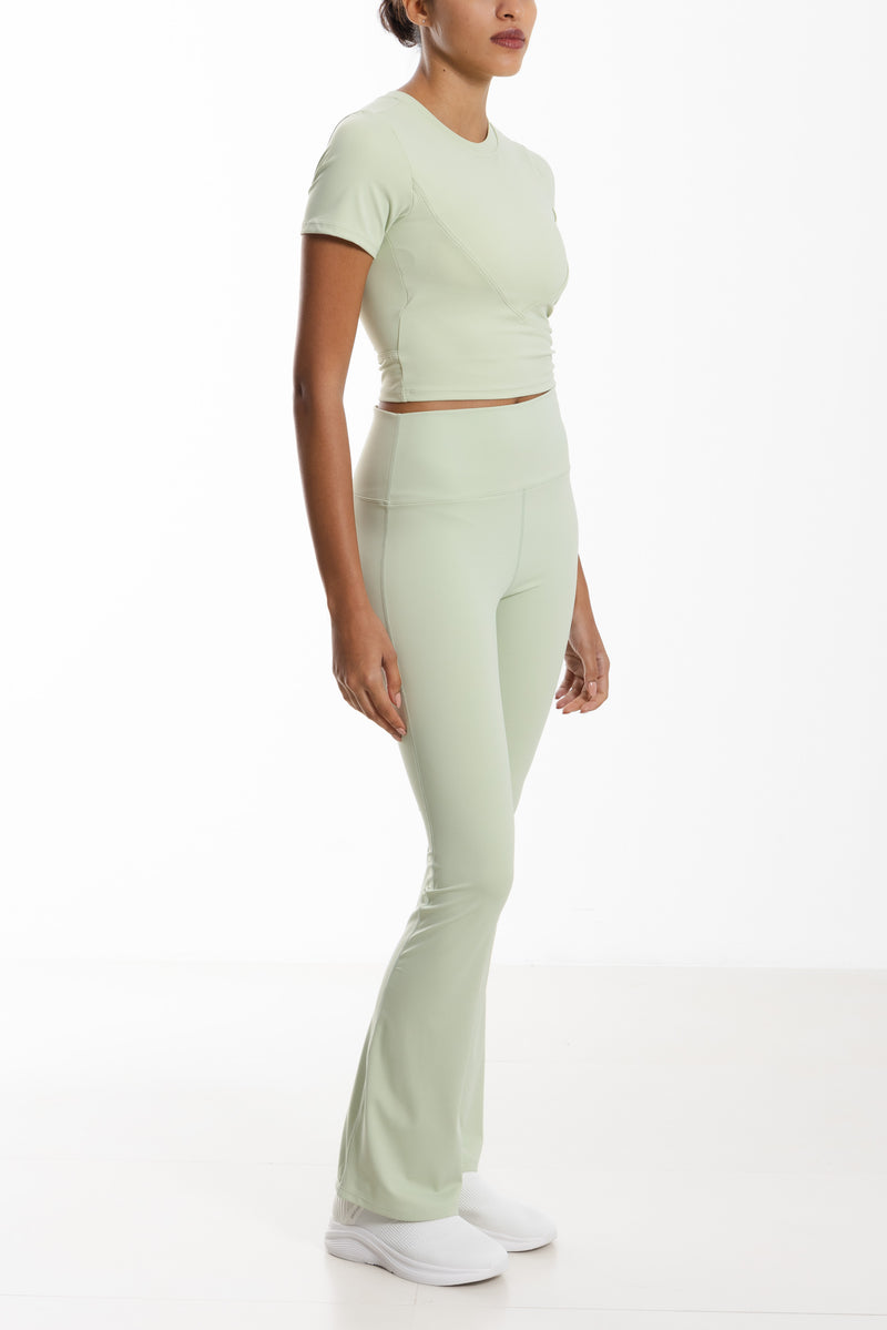 Split-Hem Flared Pants
