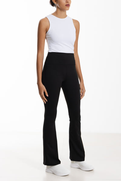 Split-Hem Flared Pants