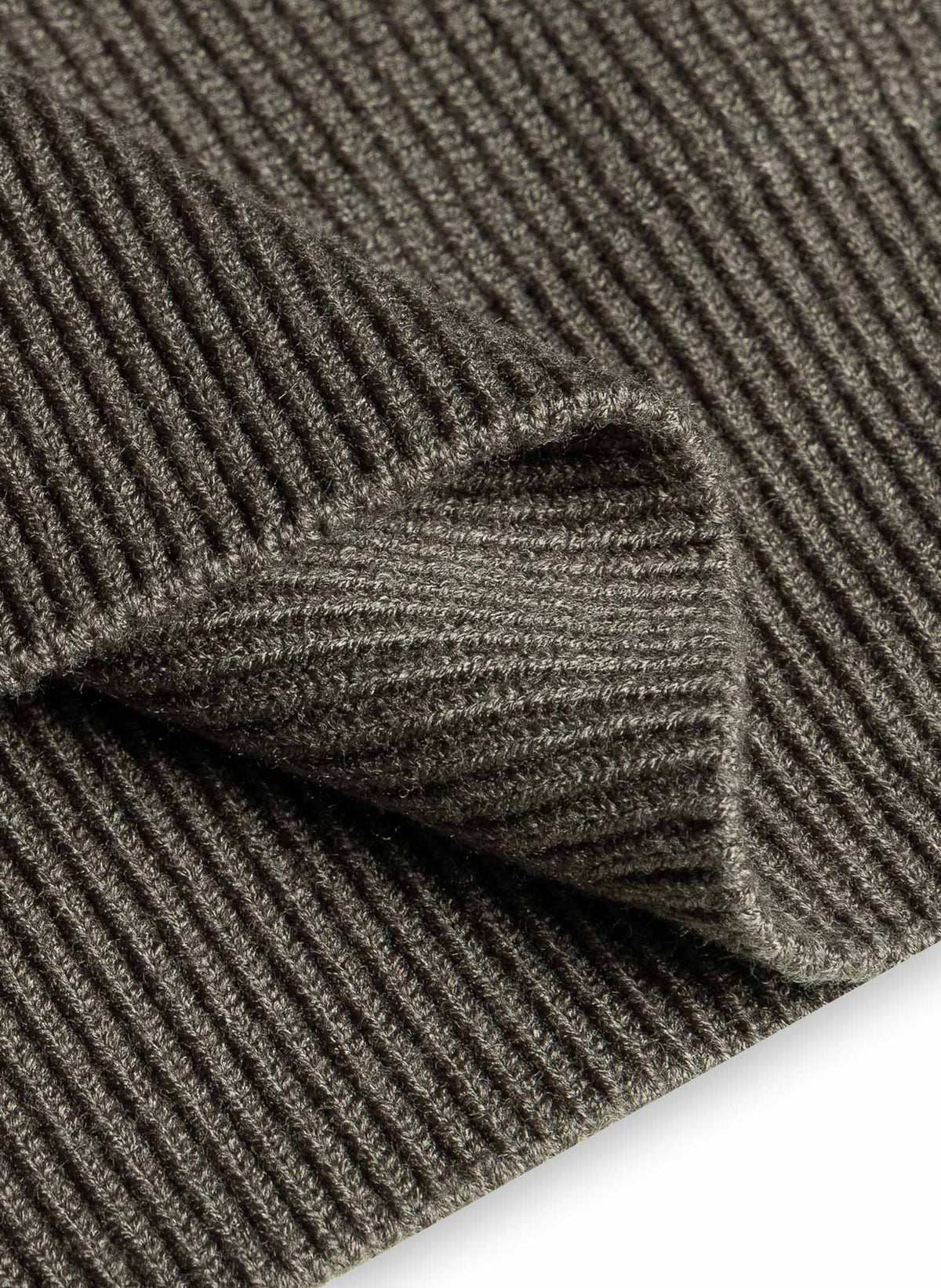 FULL ZIP HIGH NECK CARDIGAN
