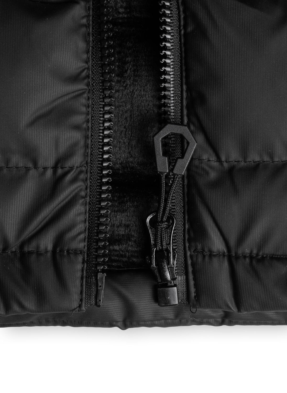 VELVET FLEECE LINED PUFFER VEST