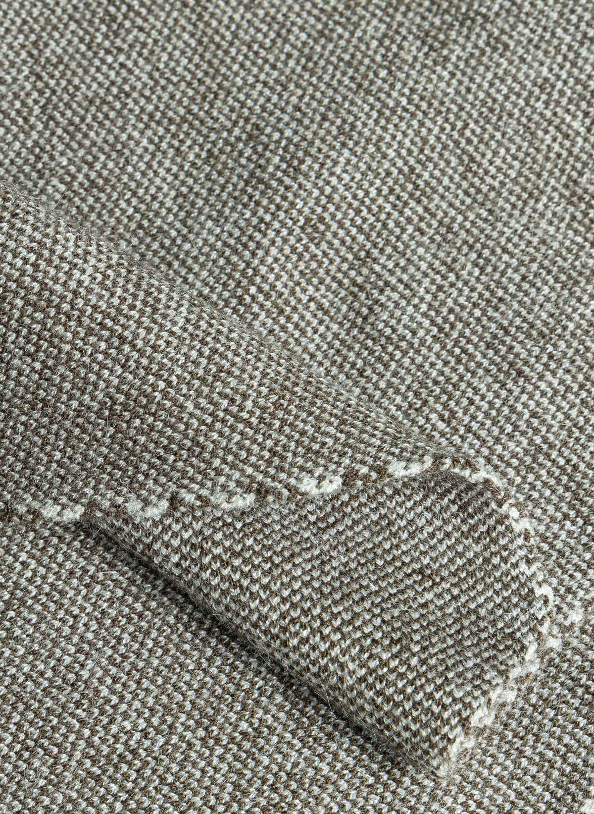 CONTRAST SEAM CASHMERE BLEND SET