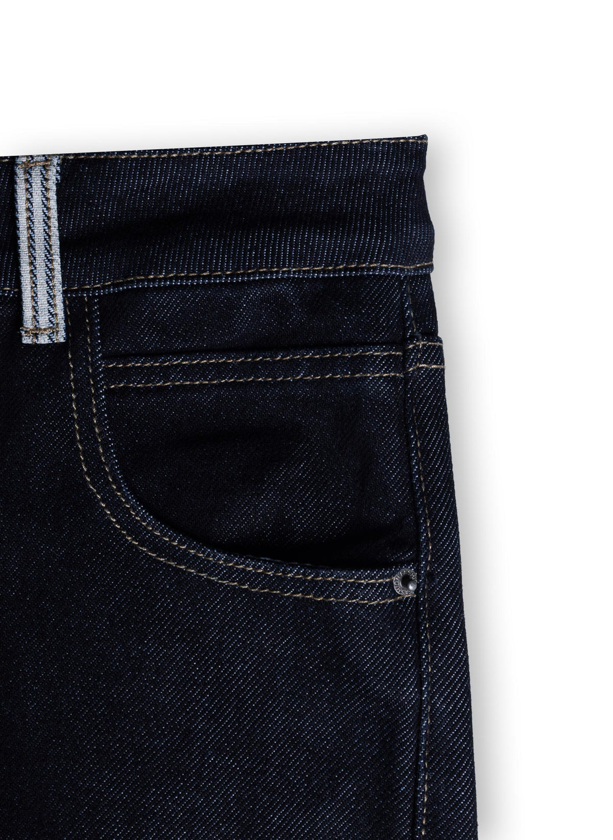 STRIPED TRIM WIDE JEANS