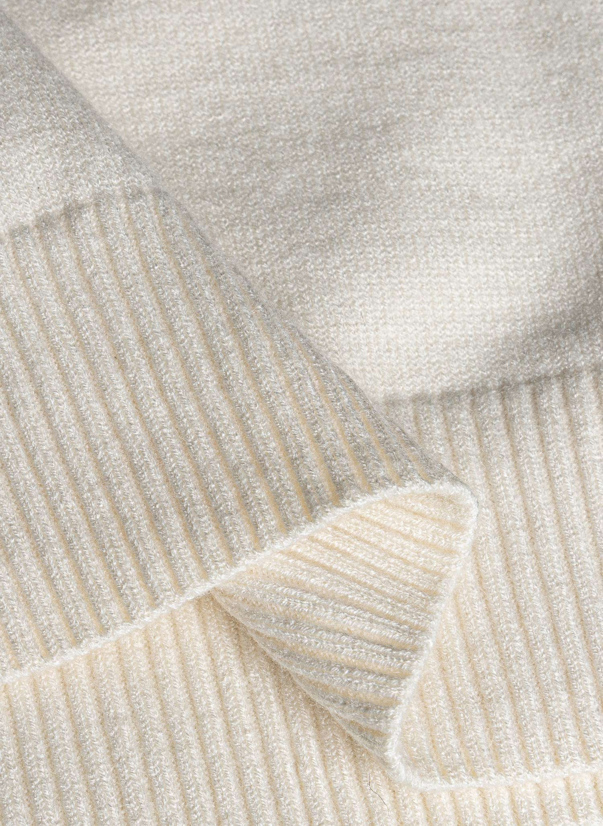 QUATER ZIP HOODED CASHMERE SET