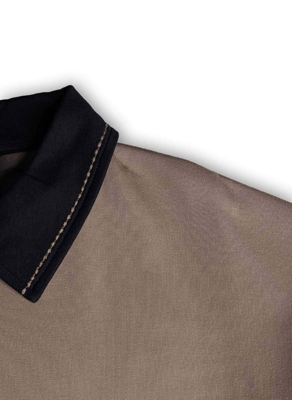 CONTRAST POLO QUARTER-ZIP SWEATSHIRT