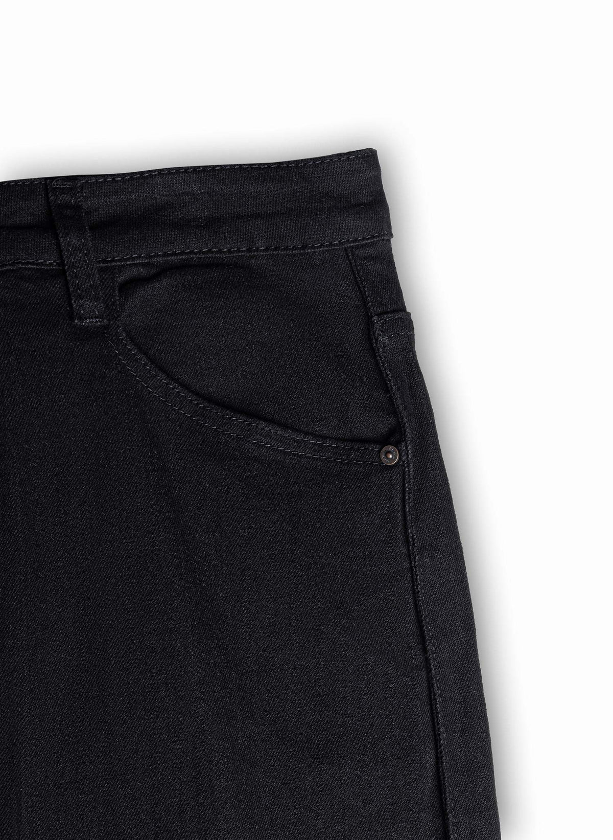 STRAIGHT LEG DENIM TROUSERS