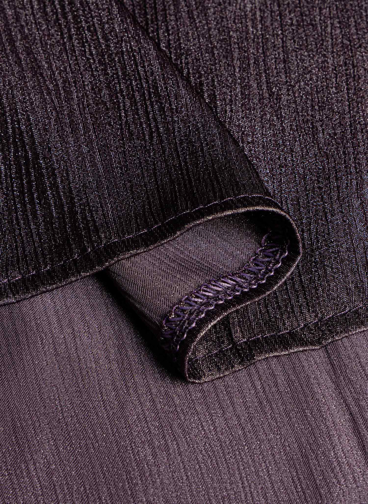 SHIMMER METTALIC SCARF DETAIL BLOUSE