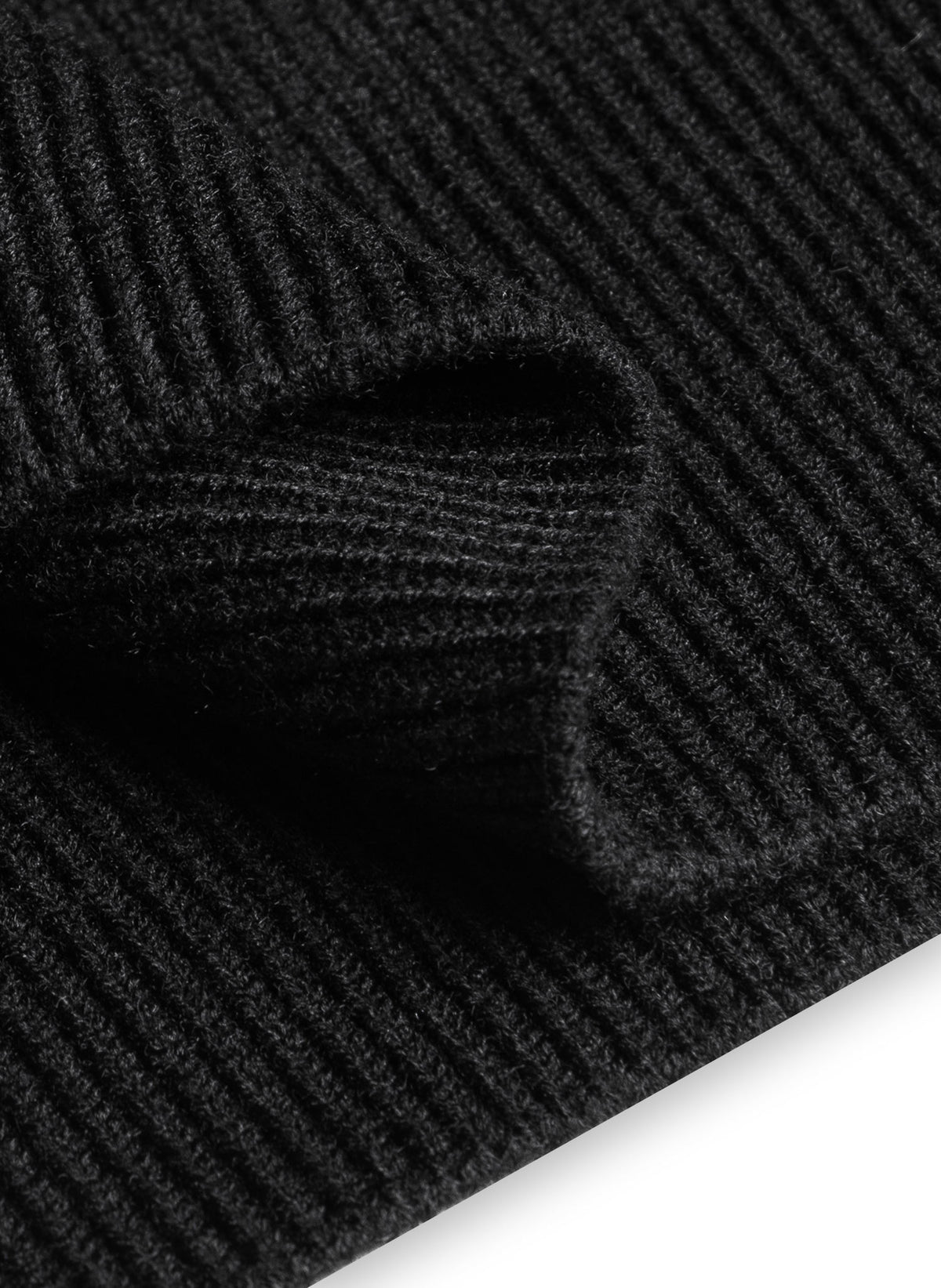 WOOL QUATER ZIP SWEATER