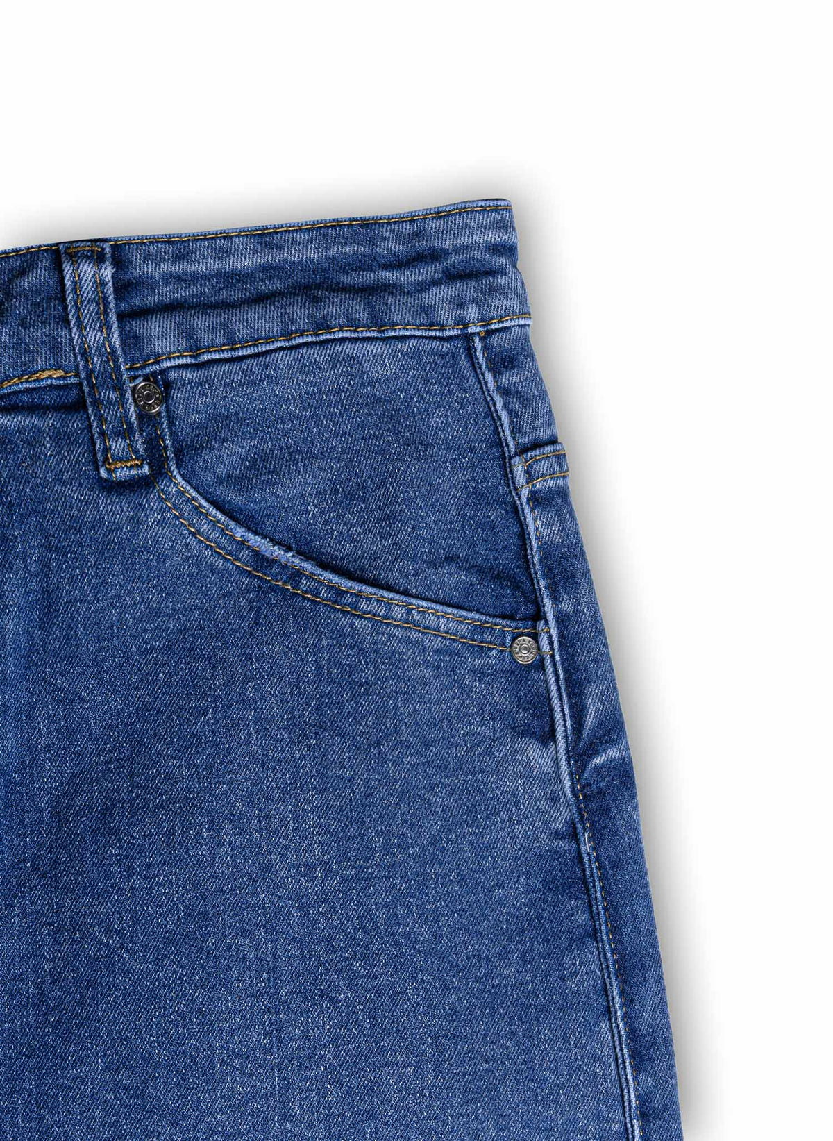 STRAIGHT LEG DENIM TROUSERS