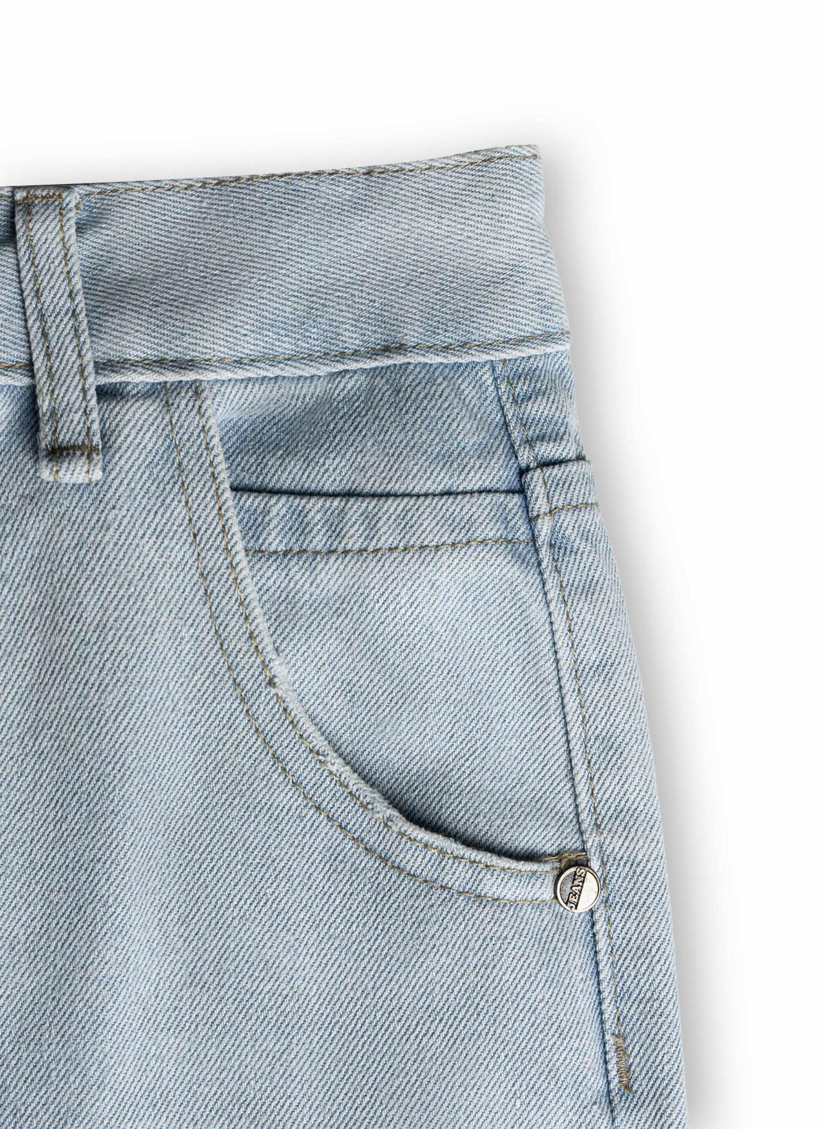 LIGHT WASH WIDE LEG JEANS