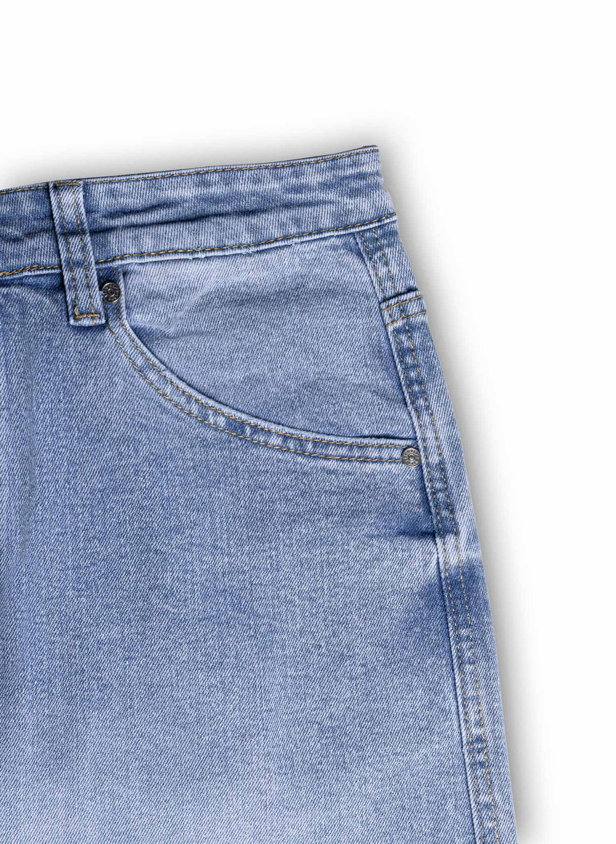 STRAIGHT LEG DENIM TROUSERS