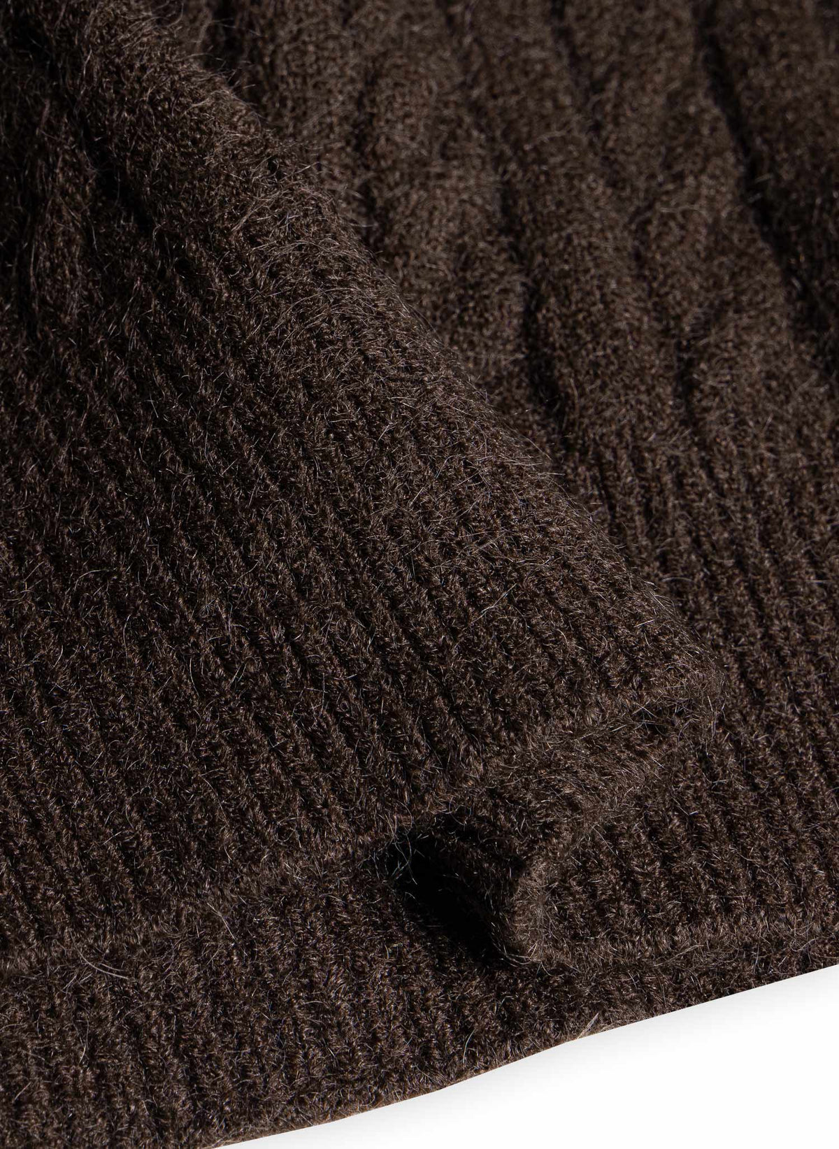 CABLE-KNIT ZIP SWEATER JACKET
