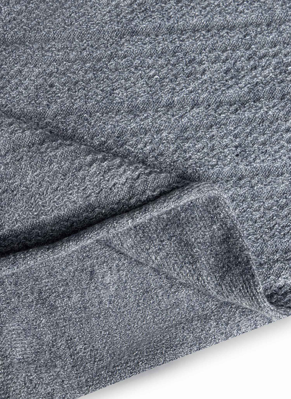 TEXTURED MOCK NECK CASHMERE SET