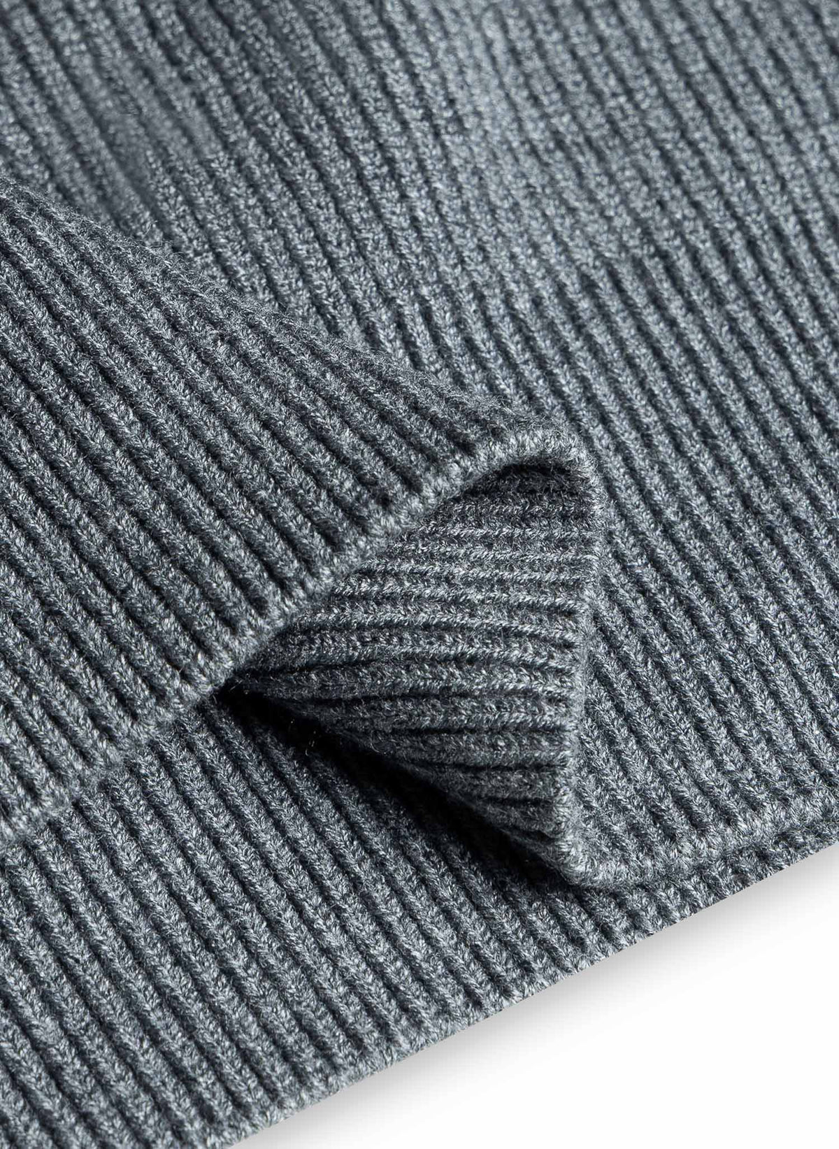 FULL ZIP HIGH NECK CARDIGAN