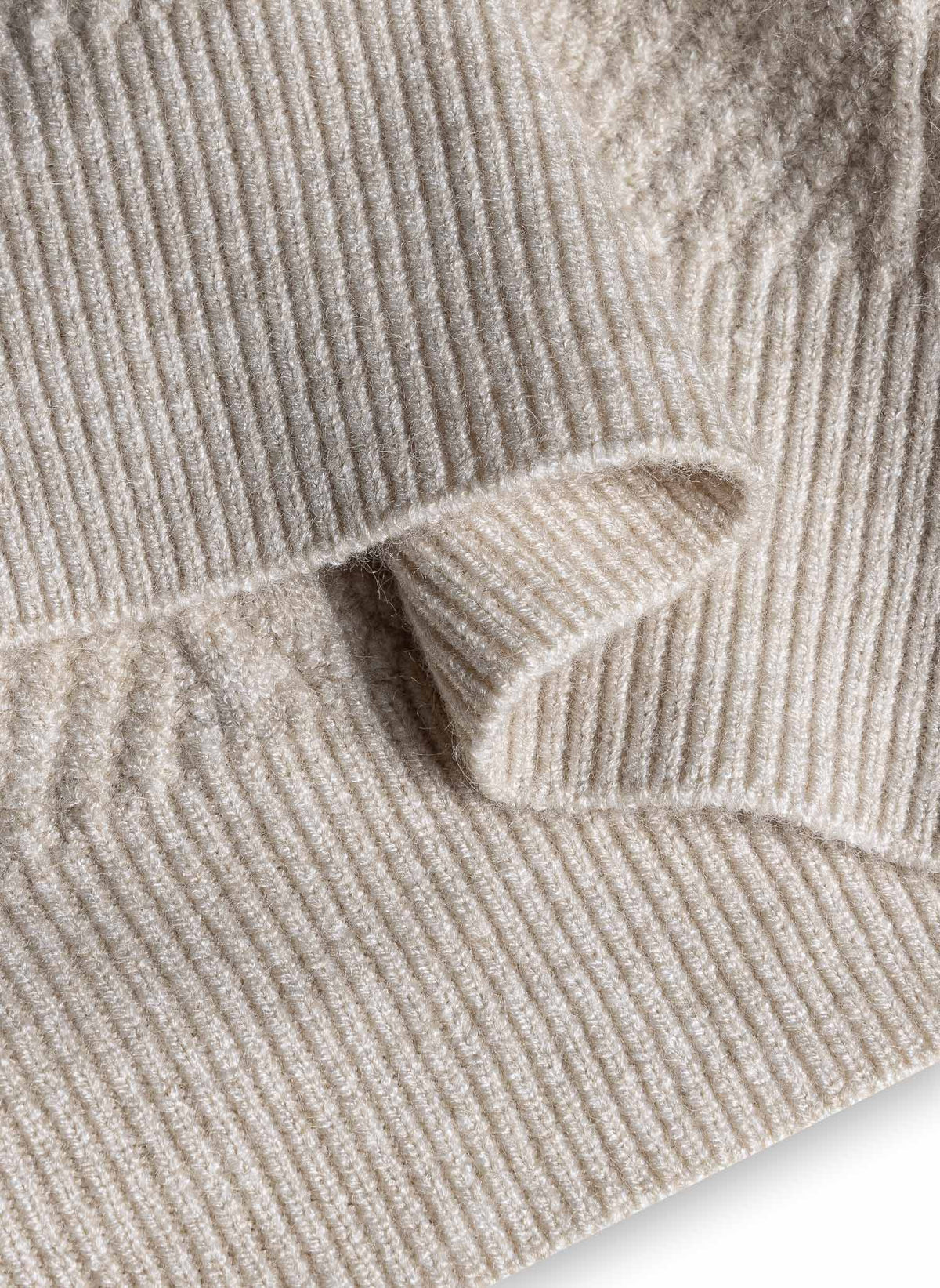 CABLE KNIT LONGLINE OPEN CARDIGAN