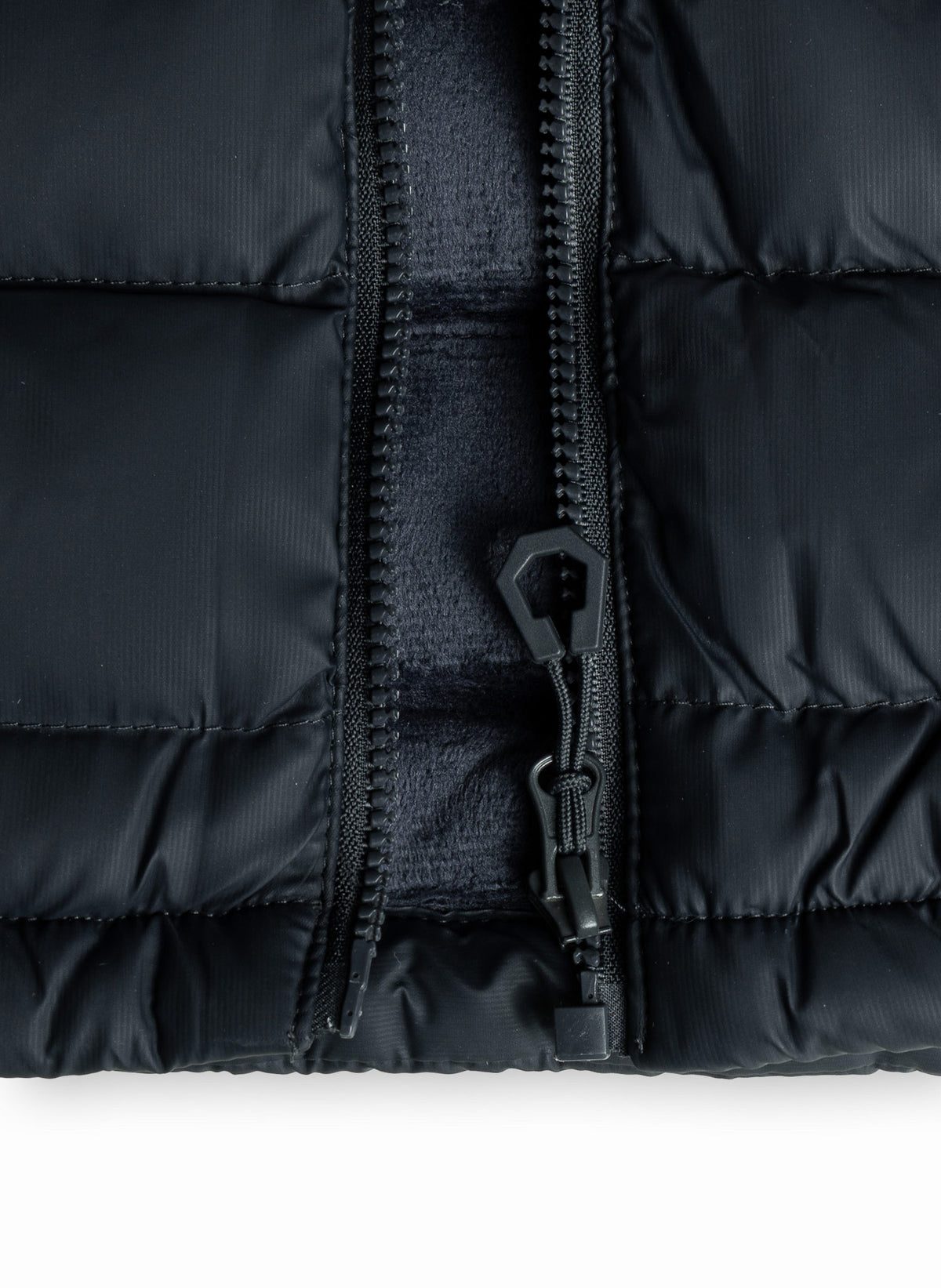 VELVET FLEECE LINED PUFFER VEST