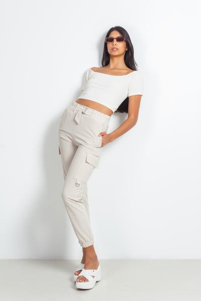 STRAIGHT FIT CARGO TROUSERS