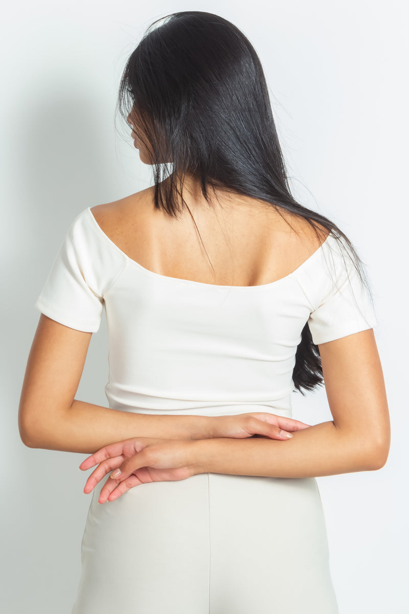 RIBBED CROP TOP