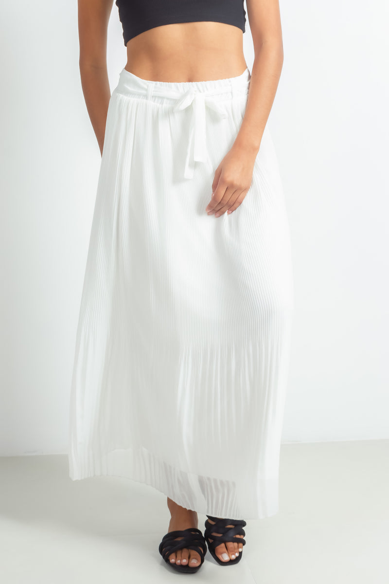 PLEATED MIDI SKIRT