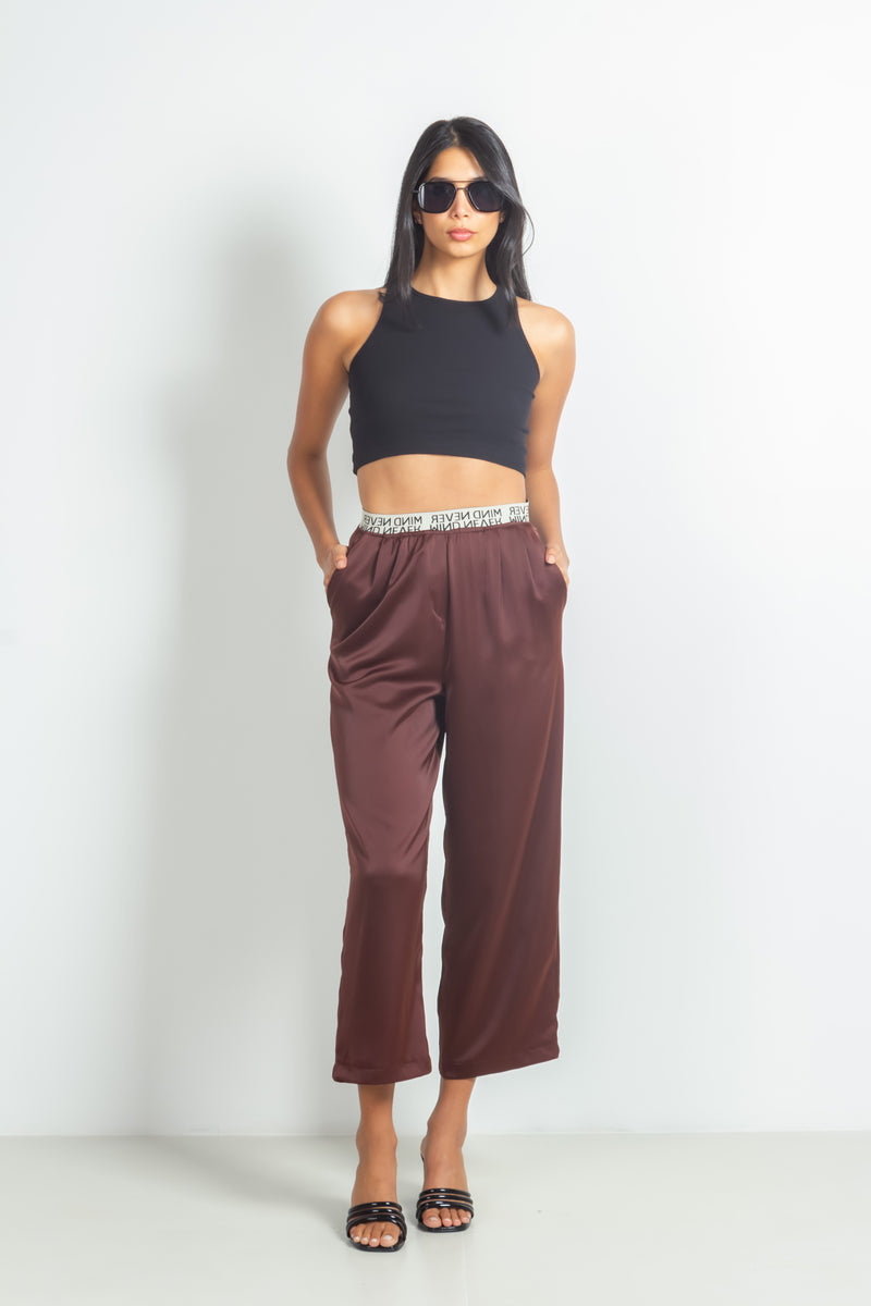 SATIN TROUSERS