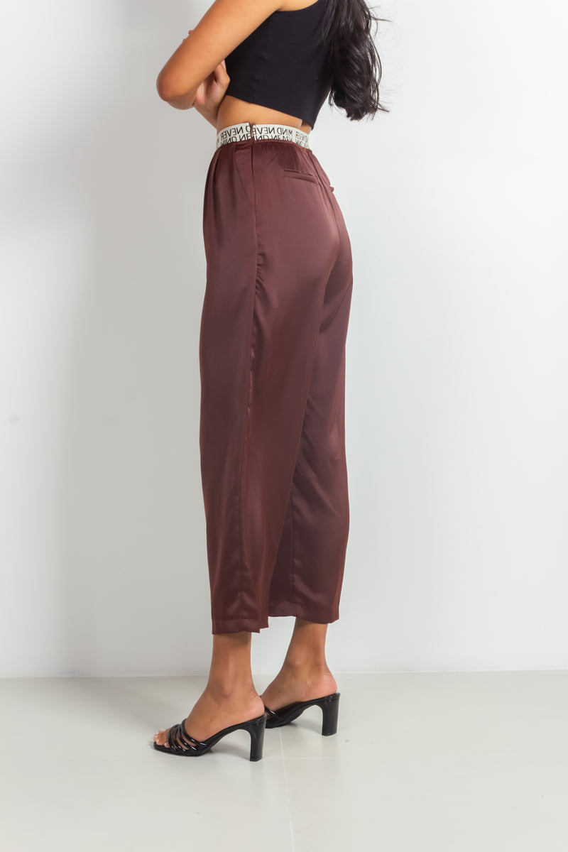 SATIN TROUSERS