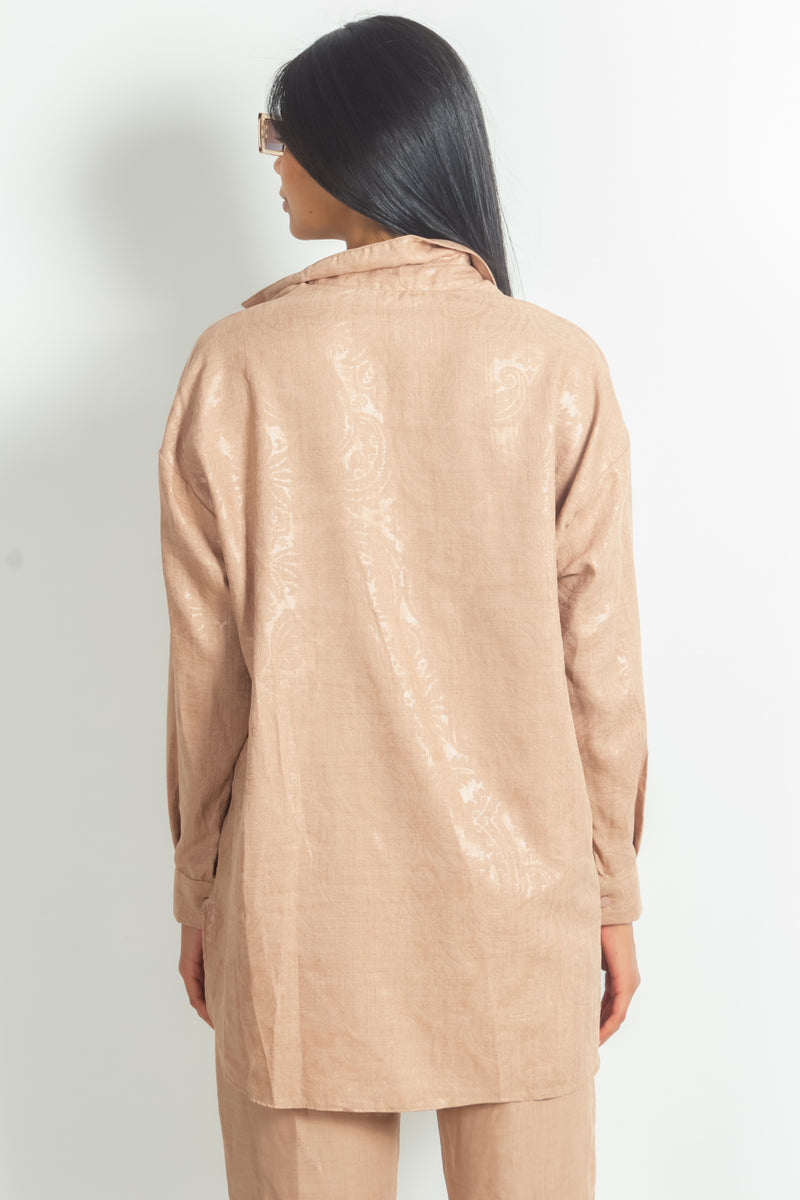 TEXTURED SHIRT SET